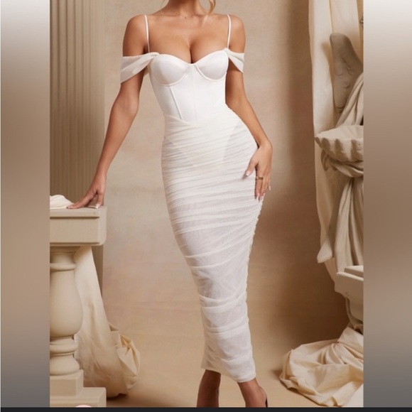 Oh Polly Cecily Dress Cream SEE DESCRIPTION - Picture 1 of 12